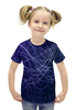 Заказать детскую футболку в Москве. Футболка с полной запечаткой для девочек Узор линии от THE_NISE  - готовые дизайны и нанесение принтов.