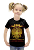 Заказать детскую футболку в Москве. Футболка с полной запечаткой для девочек U.D.O. Band от Leichenwagen - готовые дизайны и нанесение принтов.