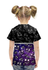 Заказать детскую футболку в Москве. Футболка с полной запечаткой для девочек Marshmello от weeert - готовые дизайны и нанесение принтов.