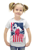 Заказать детскую футболку в Москве. Футболка с полной запечаткой для девочек Love Hurts от denis01001 - готовые дизайны и нанесение принтов.