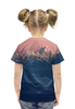 Заказать детскую футболку в Москве. Футболка с полной запечаткой для девочек Гималаи от THE_NISE  - готовые дизайны и нанесение принтов.