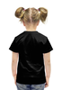 Заказать детскую футболку в Москве. Футболка с полной запечаткой для девочек Ночной Волк от printik - готовые дизайны и нанесение принтов.