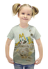 Заказать детскую футболку в Москве. Футболка с полной запечаткой для девочек Отраженье от mrs-snit@yandex.ru - готовые дизайны и нанесение принтов.