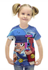 Заказать детскую футболку в Москве. Футболка с полной запечаткой для девочек BRAWL STARS PENNY от geekbox - готовые дизайны и нанесение принтов.