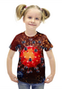 Заказать детскую футболку в Москве. Футболка с полной запечаткой для девочек Coronavirus от Дана Столыпина - готовые дизайны и нанесение принтов.