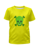 Заказать детскую футболку в Москве. Футболка с полной запечаткой для девочек черепушка  от THE_NISE  - готовые дизайны и нанесение принтов.