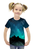 Заказать детскую футболку в Москве. Футболка с полной запечаткой для девочек Ночная дорога от THE_NISE  - готовые дизайны и нанесение принтов.