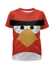 Заказать детскую футболку в Москве. Футболка с полной запечаткой для девочек Angry Birds от game-fan - готовые дизайны и нанесение принтов.