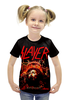 Заказать детскую футболку в Москве. Футболка с полной запечаткой для девочек Slayer Repentless 2015 от Илья - готовые дизайны и нанесение принтов.