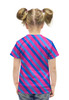 Заказать детскую футболку в Москве. Футболка с полной запечаткой для девочек Узор линий от THE_NISE  - готовые дизайны и нанесение принтов.