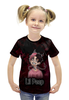 Заказать детскую футболку в Москве. Футболка с полной запечаткой для девочек Lil Peep  от weeert - готовые дизайны и нанесение принтов.
