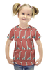 Заказать детскую футболку в Москве. Футболка с полной запечаткой для девочек Жирафы от irinavk - готовые дизайны и нанесение принтов.