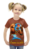 Заказать детскую футболку в Москве. Футболка с полной запечаткой для девочек Супергерой  от ПРИНТЫ ПЕЧАТЬ  - готовые дизайны и нанесение принтов.