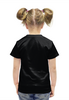 Заказать детскую футболку в Москве. Футболка с полной запечаткой для девочек Волк Луна от  PRO_DESIGN - готовые дизайны и нанесение принтов.