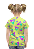 Заказать детскую футболку в Москве. Футболка с полной запечаткой для девочек Треугольник 1 от valezar - готовые дизайны и нанесение принтов.