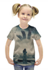 Заказать детскую футболку в Москве. Футболка с полной запечаткой для девочек Туман от Дана Столыпина - готовые дизайны и нанесение принтов.