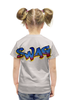 Заказать детскую футболку в Москве. Футболка с полной запечаткой для девочек Swag Art от Leichenwagen - готовые дизайны и нанесение принтов.