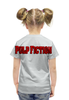 Заказать детскую футболку в Москве. Футболка с полной запечаткой для девочек Pulp Fiction от Leichenwagen - готовые дизайны и нанесение принтов.