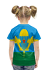 Заказать детскую футболку в Москве. Футболка с полной запечаткой для девочек Воздушно десантные войска от EDJEY  - готовые дизайны и нанесение принтов.