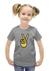 Заказать детскую футболку в Москве. Футболка с полной запечаткой для девочек Victory от THE_NISE  - готовые дизайны и нанесение принтов.