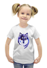 Заказать детскую футболку в Москве. Футболка с полной запечаткой для девочек  Хищник от THE_NISE  - готовые дизайны и нанесение принтов.