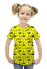 Заказать детскую футболку в Москве. Футболка с полной запечаткой для девочек кошки от THE_NISE  - готовые дизайны и нанесение принтов.