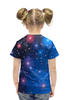 Заказать детскую футболку в Москве. Футболка с полной запечаткой для девочек Звезды от THE_NISE  - готовые дизайны и нанесение принтов.