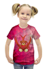 Заказать детскую футболку в Москве. Футболка с полной запечаткой для девочек Плюшевый мишка от THE_NISE  - готовые дизайны и нанесение принтов.