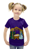 Заказать детскую футболку в Москве. Футболка с полной запечаткой для девочек Рождество Христово от god - готовые дизайны и нанесение принтов.
