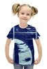 Заказать детскую футболку в Москве. Футболка с полной запечаткой для девочек Космос от galaxy secret - готовые дизайны и нанесение принтов.