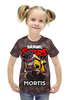 Заказать детскую футболку в Москве. Футболка с полной запечаткой для девочек BRAWL STARS MORTIS от geekbox - готовые дизайны и нанесение принтов.