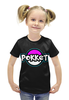 Заказать детскую футболку в Москве. Футболка с полной запечаткой для девочек Pokket от ПРИНТЫ ПЕЧАТЬ  - готовые дизайны и нанесение принтов.
