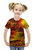 Заказать детскую футболку в Москве. Футболка с полной запечаткой для девочек Краски осени от THE_NISE  - готовые дизайны и нанесение принтов.