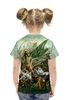 Заказать детскую футболку в Москве. Футболка с полной запечаткой для девочек На ветвях Дракона от hontor - готовые дизайны и нанесение принтов.