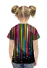 Заказать детскую футболку в Москве. Футболка с полной запечаткой для девочек Падение звезд от Niq=D - готовые дизайны и нанесение принтов.