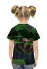 Заказать детскую футболку в Москве. Футболка с полной запечаткой для девочек Minecraft от Dover - готовые дизайны и нанесение принтов.