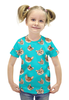 Заказать детскую футболку в Москве. Футболка с полной запечаткой для девочек Котята от THE_NISE  - готовые дизайны и нанесение принтов.