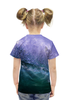 Заказать детскую футболку в Москве. Футболка с полной запечаткой для девочек Purple Ocean  от ksnkch - готовые дизайны и нанесение принтов.