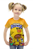 Заказать детскую футболку в Москве. Футболка с полной запечаткой для девочек BRAWL STARS SALLY LEON от geekbox - готовые дизайны и нанесение принтов.