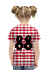 Заказать детскую футболку в Москве. Футболка с полной запечаткой для девочек "FC BAYERN" от TRUE HAPPINESS - готовые дизайны и нанесение принтов.