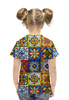 Заказать детскую футболку в Москве. Футболка с полной запечаткой для девочек Mexican Design от balden - готовые дизайны и нанесение принтов.