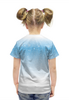 Заказать детскую футболку в Москве. Футболка с полной запечаткой для девочек Лисичка в снегу. от Zorgo-Art  - готовые дизайны и нанесение принтов.