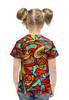 Заказать детскую футболку в Москве. Футболка с полной запечаткой для девочек VM-MV[=] от Vadim Koval - готовые дизайны и нанесение принтов.