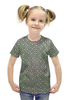 Заказать детскую футболку в Москве. Футболка с полной запечаткой для девочек Квадраты от valezar - готовые дизайны и нанесение принтов.