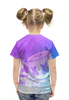 Заказать детскую футболку в Москве. Футболка с полной запечаткой для девочек MARSHMELLO FORTNITE от geekbox - готовые дизайны и нанесение принтов.