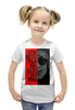 Заказать детскую футболку в Москве. Футболка с полной запечаткой для девочек Гражданская оборона от yp17@yandex.ru - готовые дизайны и нанесение принтов.