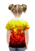Заказать детскую футболку в Москве. Футболка с полной запечаткой для девочек Made in Russia от ZVER  - готовые дизайны и нанесение принтов.