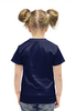 Заказать детскую футболку в Москве. Футболка с полной запечаткой для девочек Волки Картина от  PRO_DESIGN - готовые дизайны и нанесение принтов.