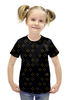 Заказать детскую футболку в Москве. Футболка с полной запечаткой для девочек Треугольники от valezar - готовые дизайны и нанесение принтов.