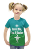 Заказать детскую футболку в Москве. Футболка с полной запечаткой для девочек Доктор от weeert - готовые дизайны и нанесение принтов.